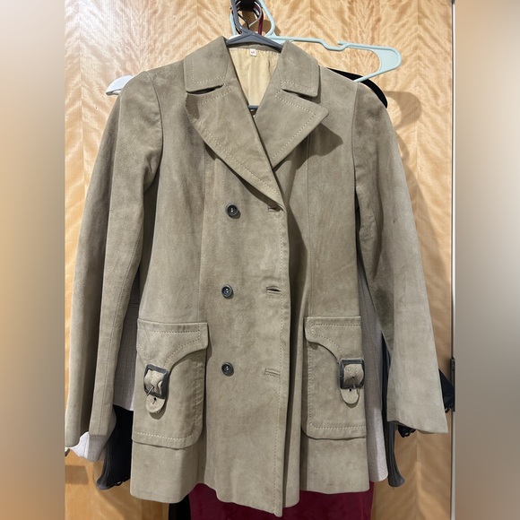 TOTEME inspired Scandinavian suede soft shirt small - Picture 3 of 8